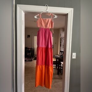 Altar'd State Pink and Coral Dress
